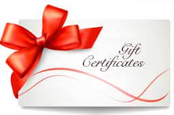 gift certificate