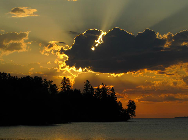 Sunset on the Apostle Islands
