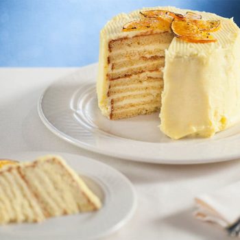 Slice of lemon cake