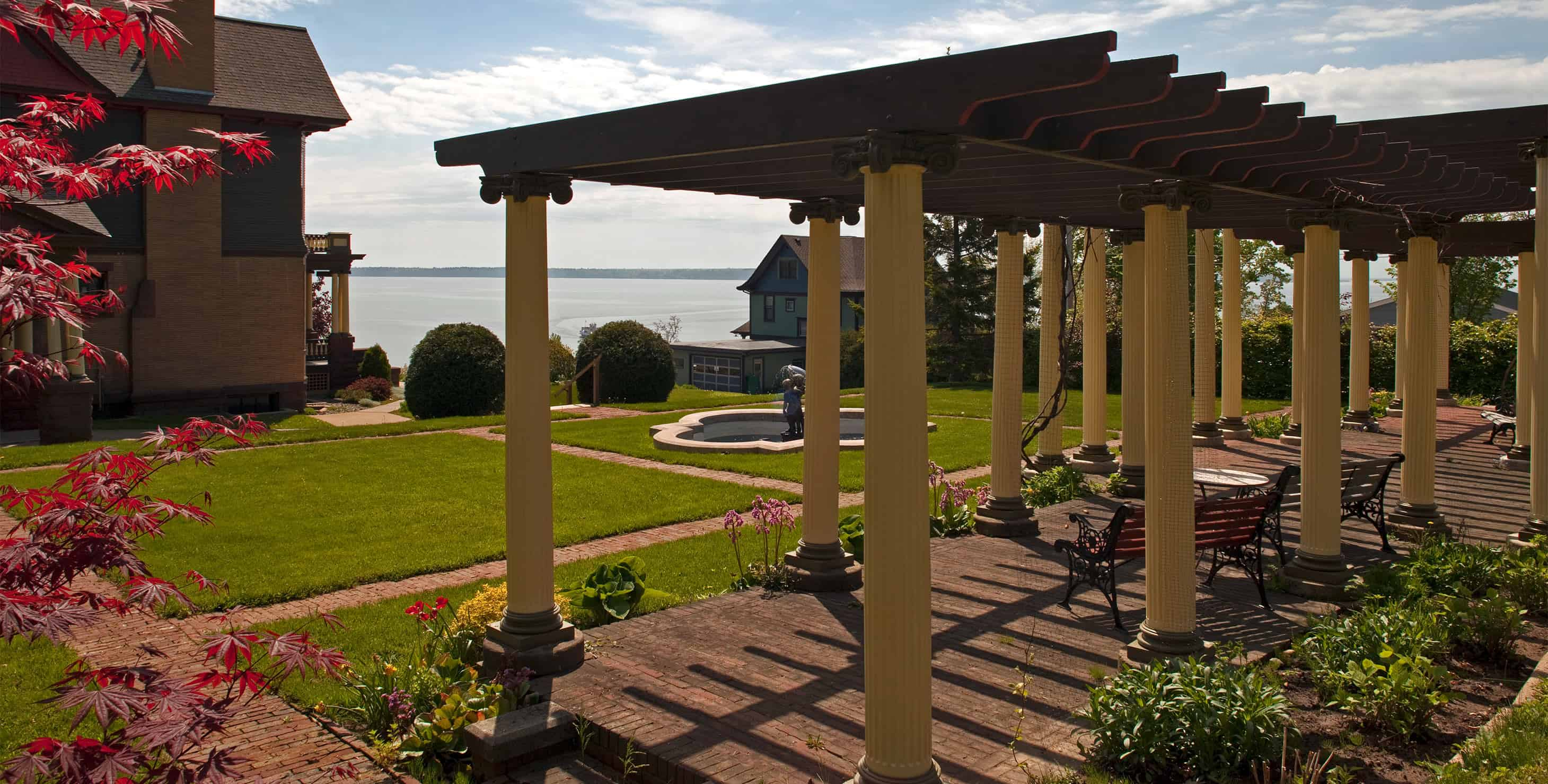 Chateau Terrace View with water in background