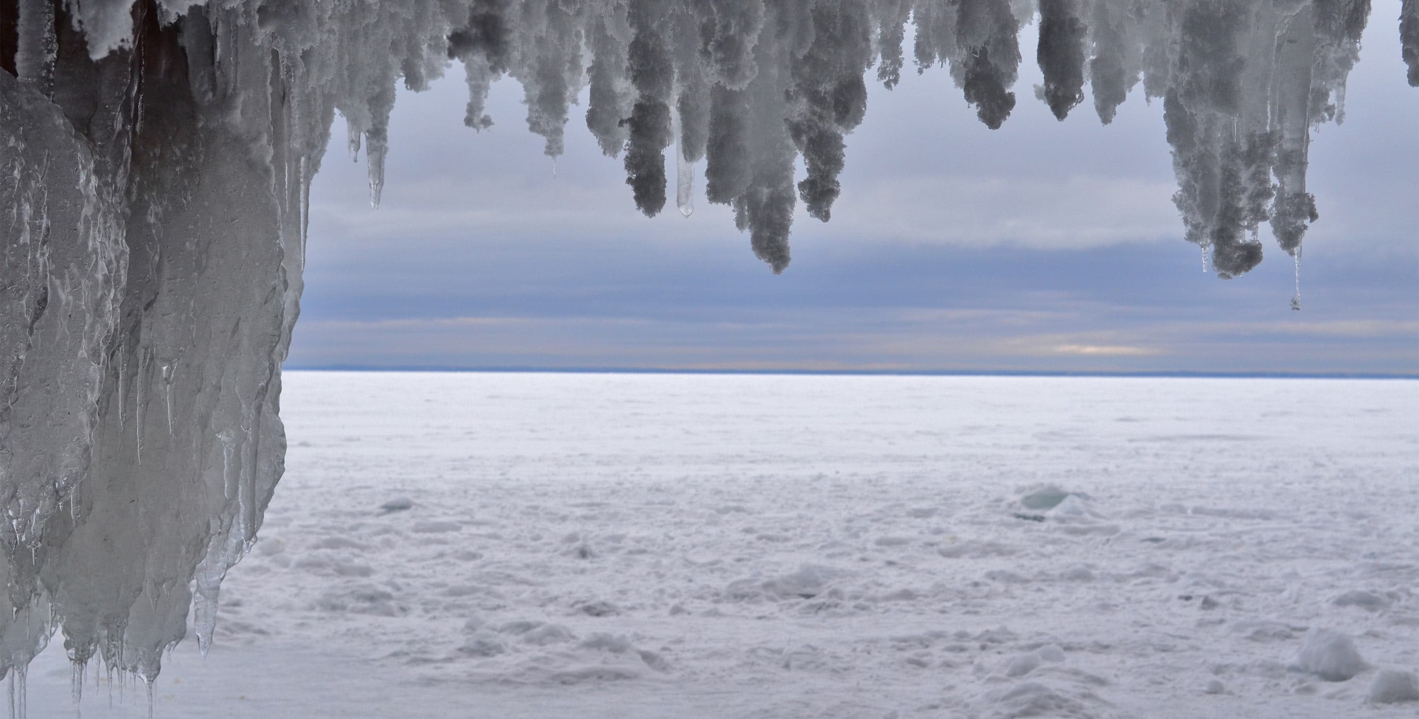 Ice Caves in Winter