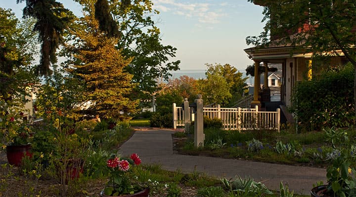 View of the Gardens from Old Rittenhouse Inn