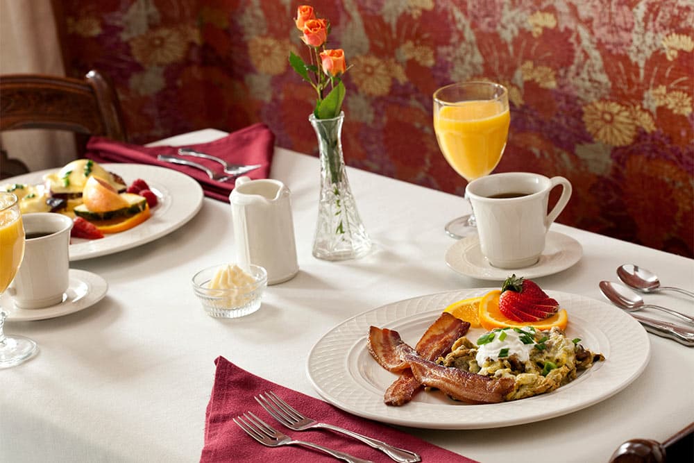 Photo of breakfast at our Bayfield WI restaurant